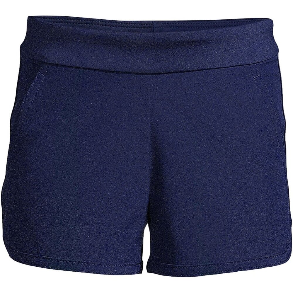 Lands' End Girl's Plus Comfort Waist Swim Shorts